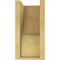 Ekena Millwork 6"W x 6"D x 12"H Wide Garner Rough Cedar Woodgrain TimberThane Corbel, Primed Tan CORUR06X06X12GARRCPR - alternate 3
